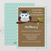 Op een Kinder uitnodiging voor het Afstuderen aan (Voorkant / Achterkant)