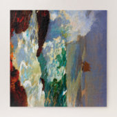 Op een Lee Shore Winslow Homer 1900 Legpuzzel (Horizontaal)