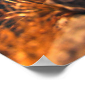 Op een majestueuze herfstrotsen poster (Hoek)