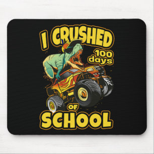 Op een monstertruck verpletterde ik 100 dagen scho muismat