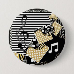 Op een Musical Note Fun Button