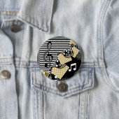 Op een Musical Note Fun Button (In situ)