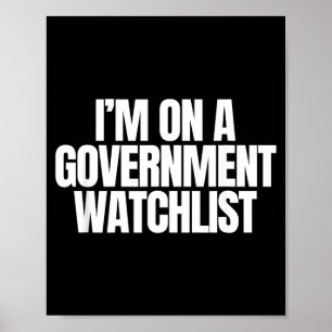 Op Een Overheids Waarschuwingslijst Funny Ongebala Poster