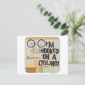 Op een plafondplaat. briefkaart (Staand voorkant)