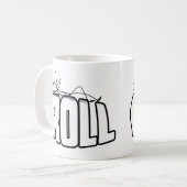 Op een rol koffiemok (Voorkant links)