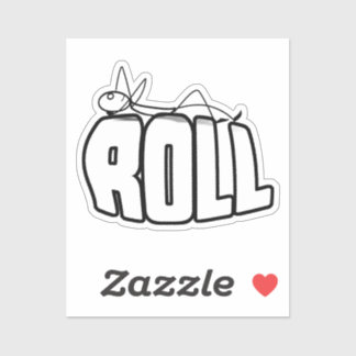 Op een rol sticker