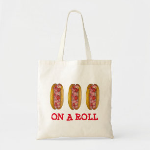 Op een Roll Maine Lobster Roll Canvas tas