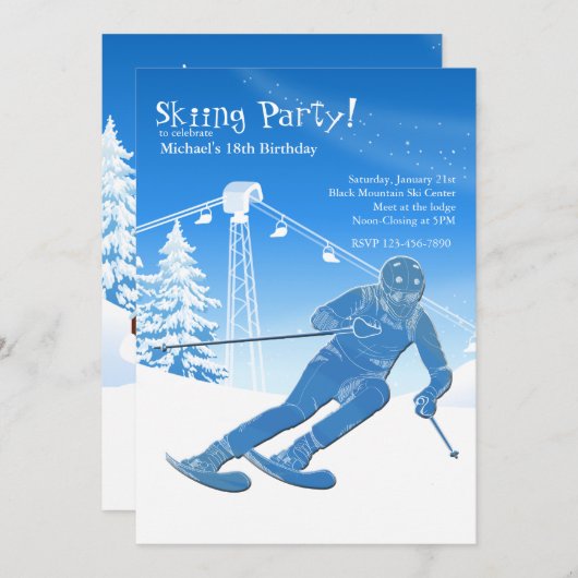 Op een ronddraaiende uitnodiging (Voorkant / Achterkant)