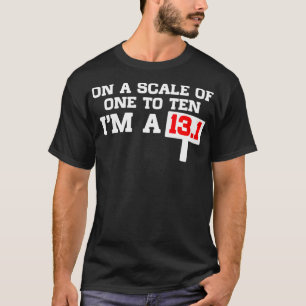 op een schaal van 1 tot 10 mA 131 kool-marathon T-shirt