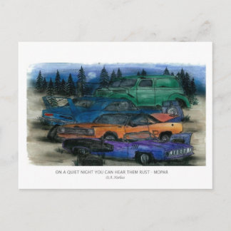 OP EEN STIJGENDE NACHT KUNT U HEN HAREN - MOPAR W- BRIEFKAART