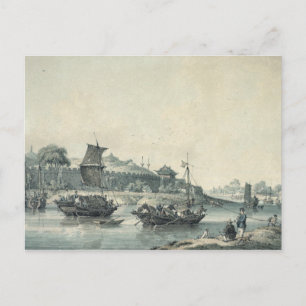 Op een van de rivieren van China Briefkaart