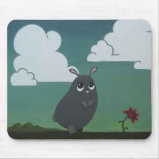 Op een vlak muisblok muismat