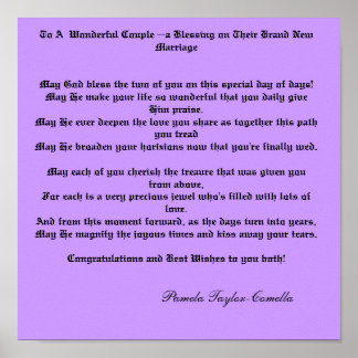 Op een wonderlijk paar poster