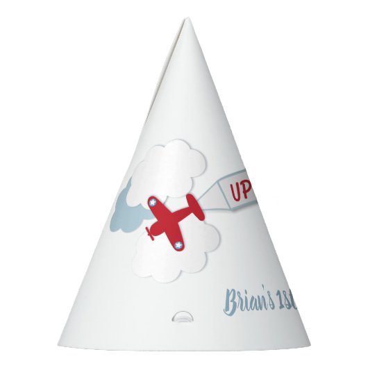 Op en af! Pet van de Birthday-vliegpartij Feesthoedjes (Links)