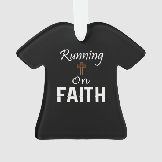 Op Faith Runner Ornament (achterkant)