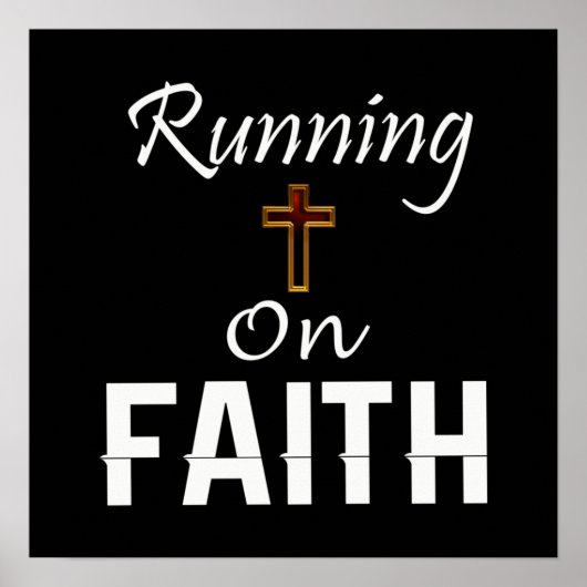 Op Faith Runner Poster (Voorkant)