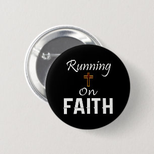 Op Faith Runner Ronde Button 5,7 Cm