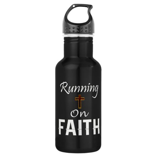 Op Faith Runner Waterfles (Voorkant)