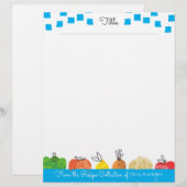 Op fruit gepersonaliseerde recept letterkop (Voorkant / Achterkant)