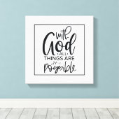 op geloof gebaseerde bevestiging canvas afdruk (Insitu (Houten vloer))