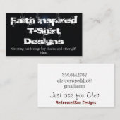 op geloof gebaseerde visitekaartjes (Voorkant / Achterkant)