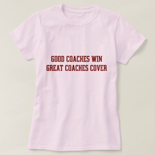 OP Goede Coaches Win.... (knapperig) T-shirt (Design voorkant)
