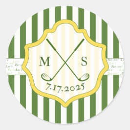 Op golf gebaseerd sticker met aangepast wapen