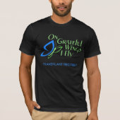 Op Grateful Wings I fly - Transplant Recipient T-shirt (Voorkant)