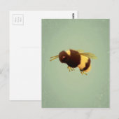  op groen achtergrondpatroon briefkaart (Voorkant / Achterkant)