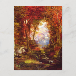 Op grond van de bomen briefkaart