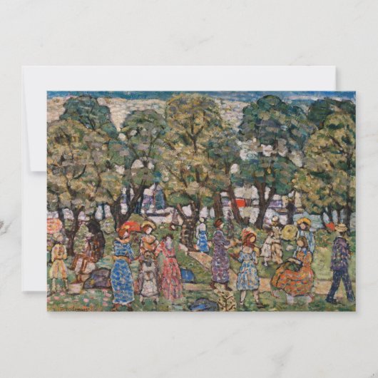 Op grond van de bomen van Maurice Prendergast, Fin (Voorkant)