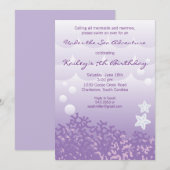 Op grond van de uitnodiging van de Birthday Party  (Voorkant / Achterkant)