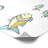 Op grond van het Zee heet ik welkom in de Birthday Poster (Hoek)