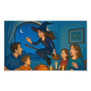 Op Halloween verwelkomen we de heksen! Foto Afdruk