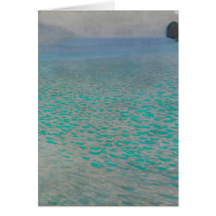 Op het Attersee-meer door Gustav Klimt, kunst