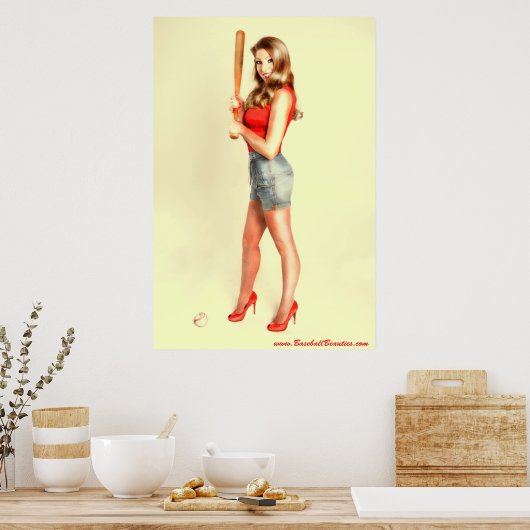 Op het balpark poster (Keuken)