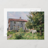 Op het Boerderij, 1889 Briefkaart (Voorkant / Achterkant)