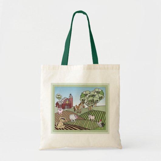 Op het Boerderij 1 Tote Bag (Voorkant)