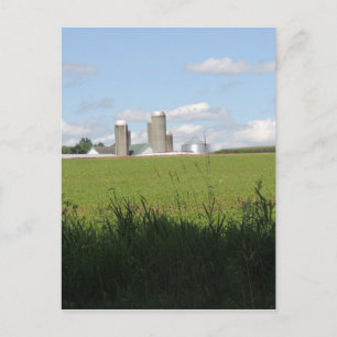 Op het Boerderij Briefkaart