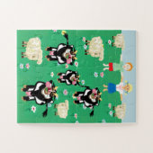 Op het boerderij kinderen legpuzzel (Horizontaal)