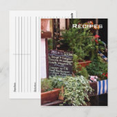 Op het Briefkaart Menu (Voorkant / Achterkant)