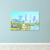 Op het Canvas CLE OH (verfeffect) (Insitu (Houten vloer))