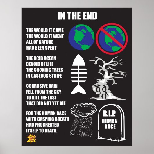 Op het einde poster (Voorkant)