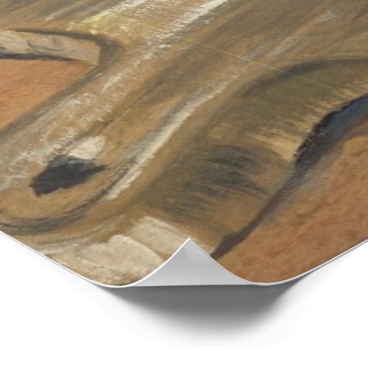 Op het klapbord poster (Hoek)