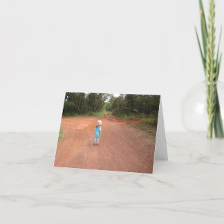 Op het kruispunt notecard kaart