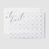 Op het laatste terracotta Modern Calligraphy Weddi Vellum Uitnodigingen (Offset (Uitnodiging))