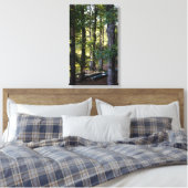 Op het meer canvas afdruk (Insitu (Slaapkamer))