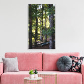 Op het meer canvas afdruk (Insitu (Woonkamer))