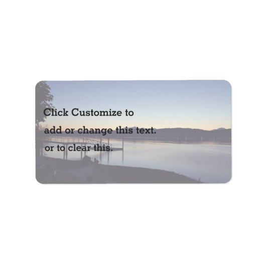 Op het meer 's nachts etiket (Voorkant)