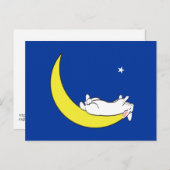 OP HET MOON BRIEFKAART (Voorkant / Achterkant)